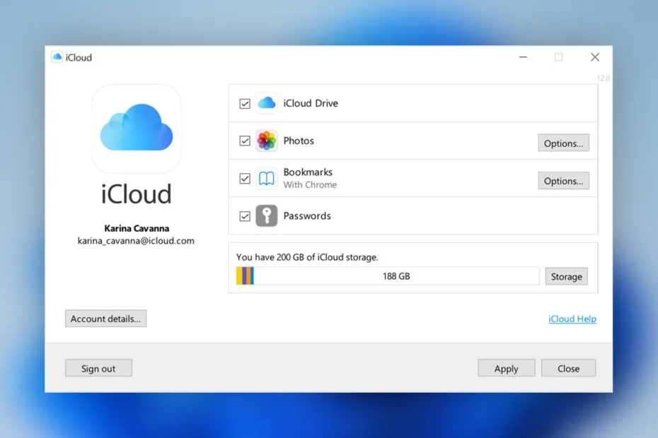 icloud para windows